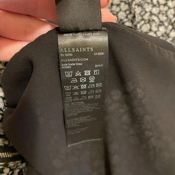 Women’s AllSaints Jayda Scatter Floral Sleeveless Spring Sundress Size Large - Picture 12 of 13